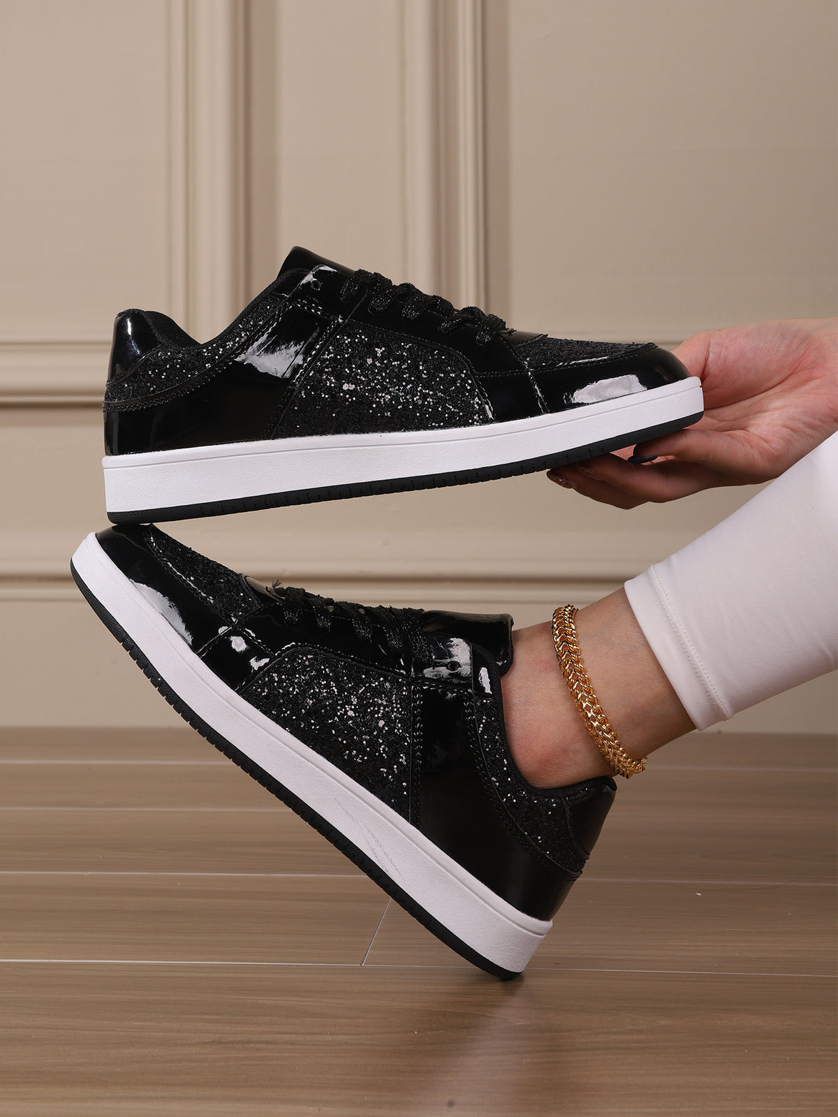 Sequined Women's Sneakers