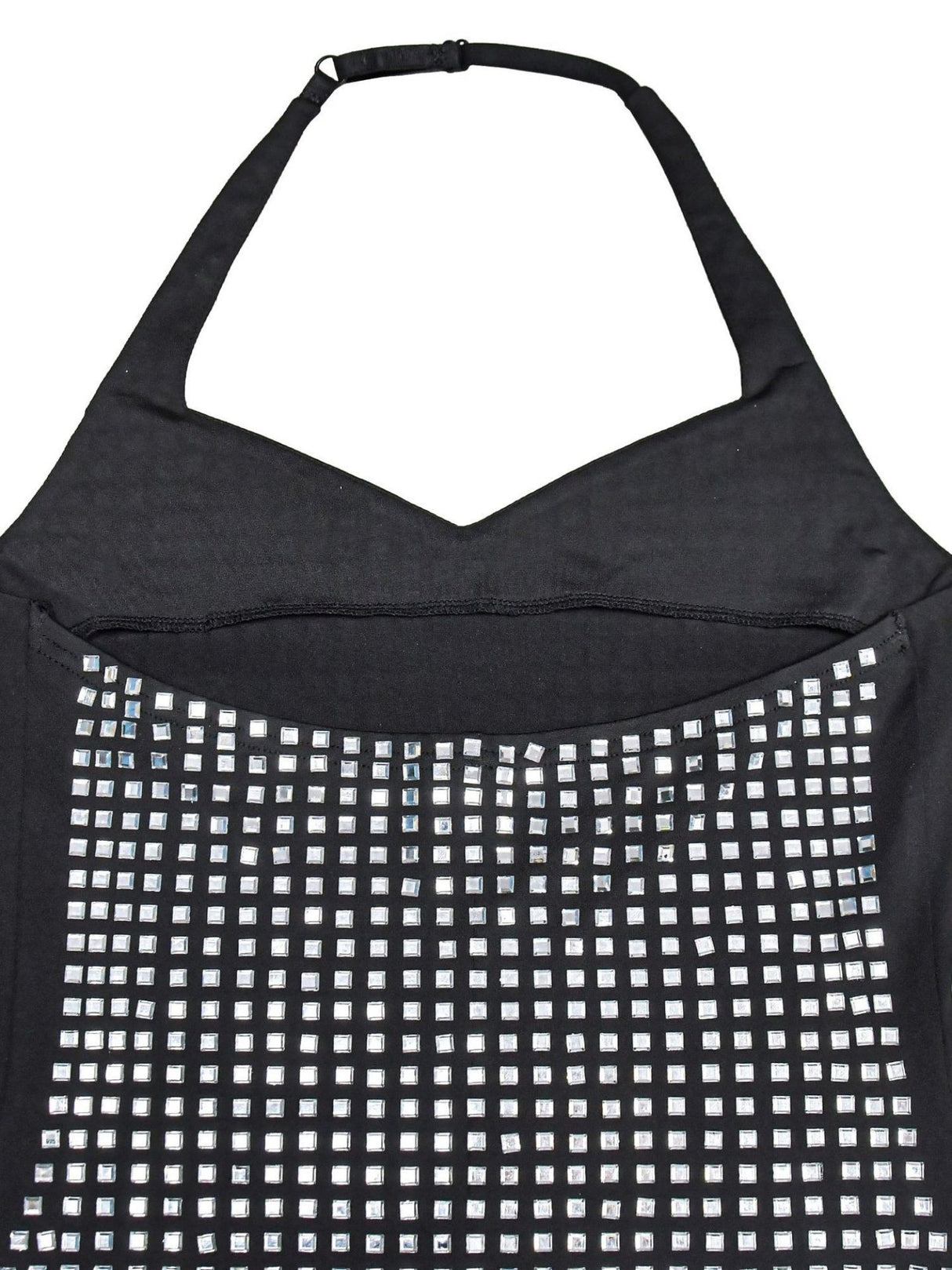 Neckband Rhinestone-studded Slim-fit Hip Wrap Sparkling Party Party Mini&Short Dresses
