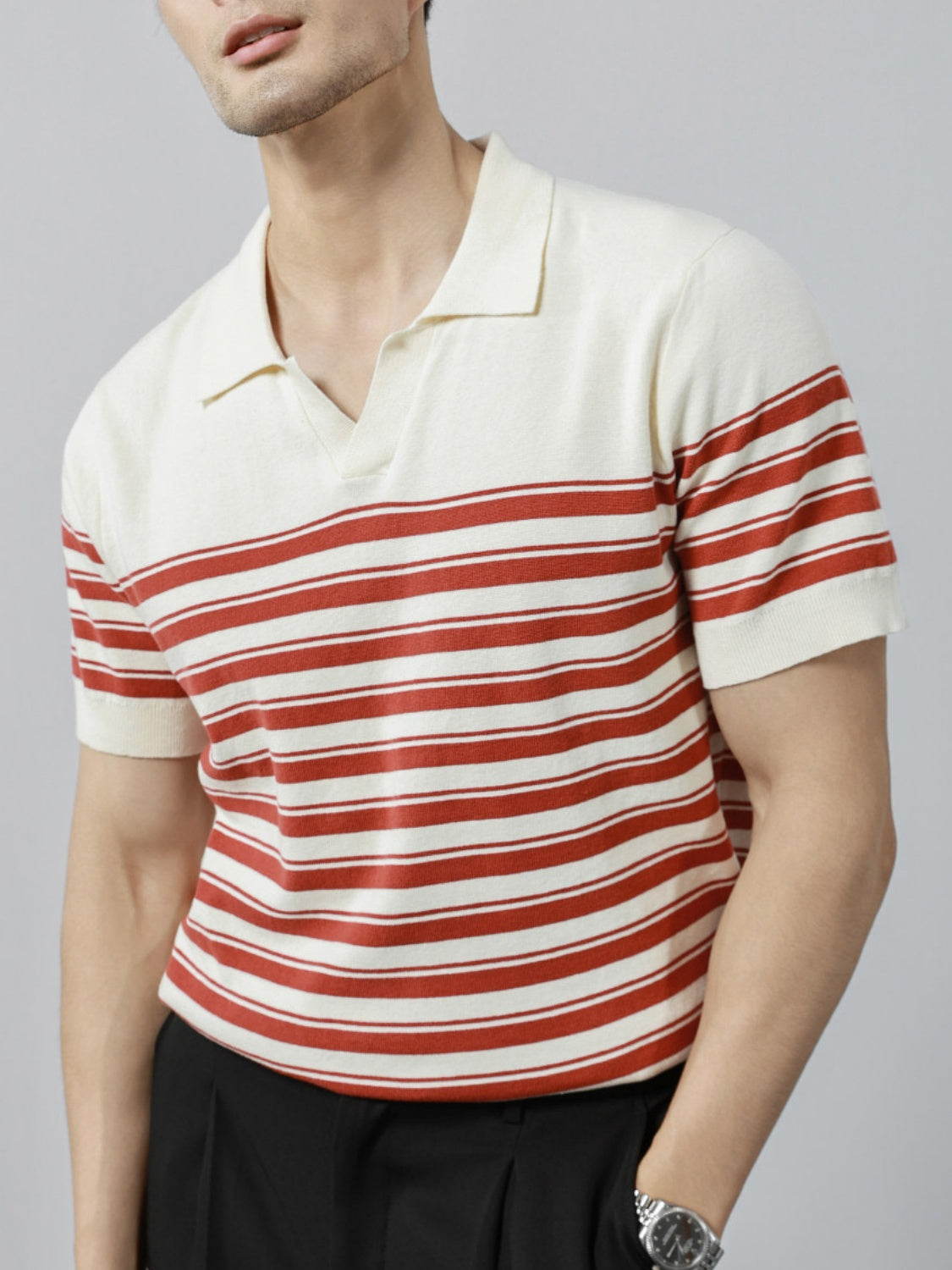Stripes Old Money Style Polo Shirts