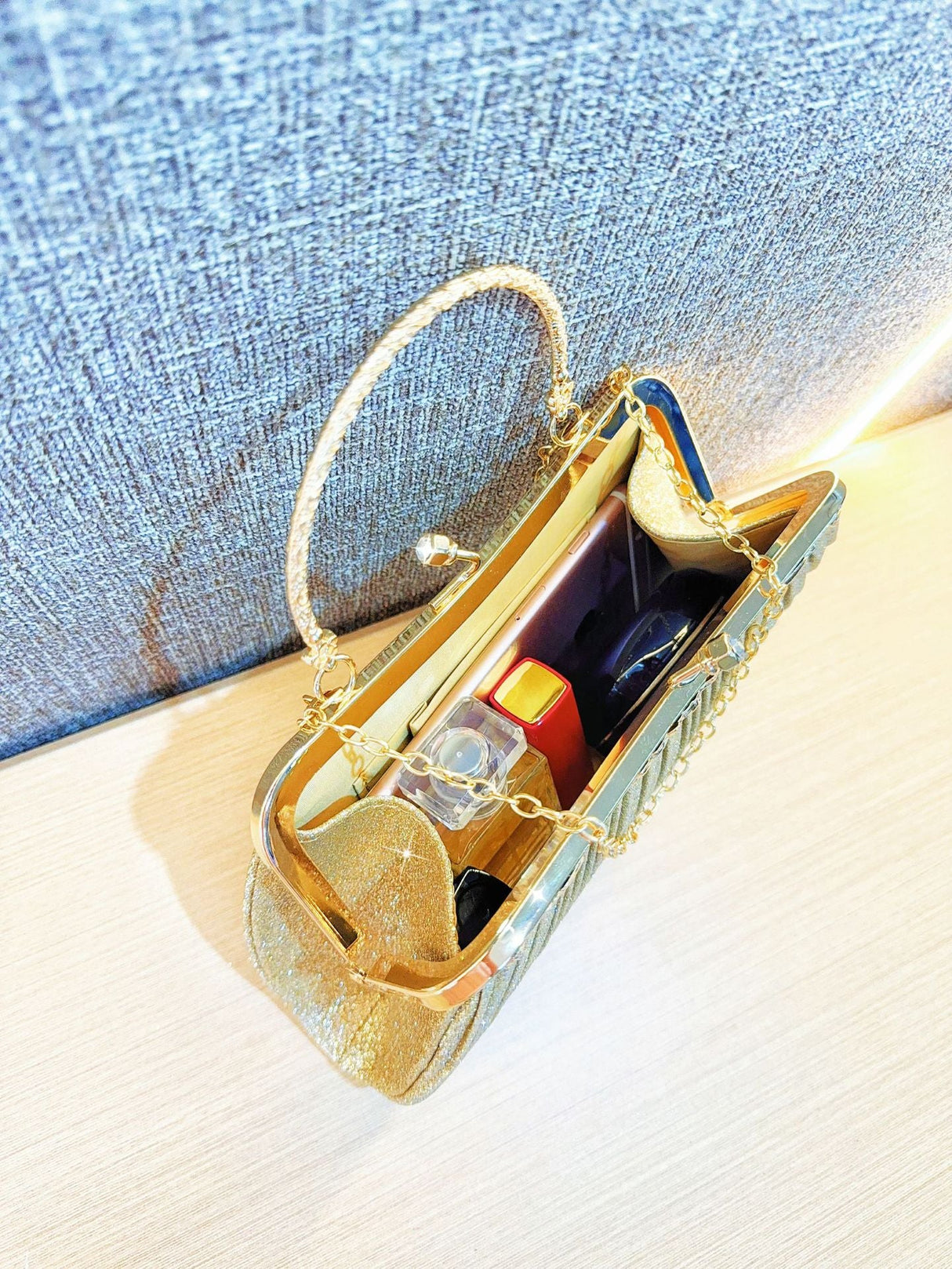 Liber Four Seasons ACC Sequin Diamond Box Bag