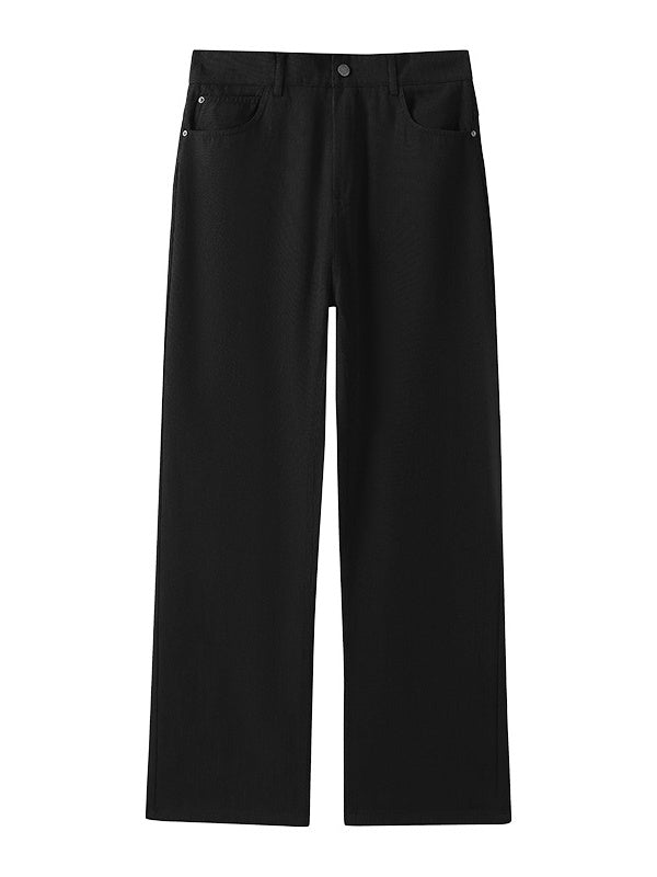 Old Money Style Flax Drape Pants
