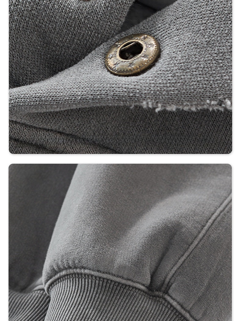 Washing Plush Hooded Sweatshirts&Hoodies