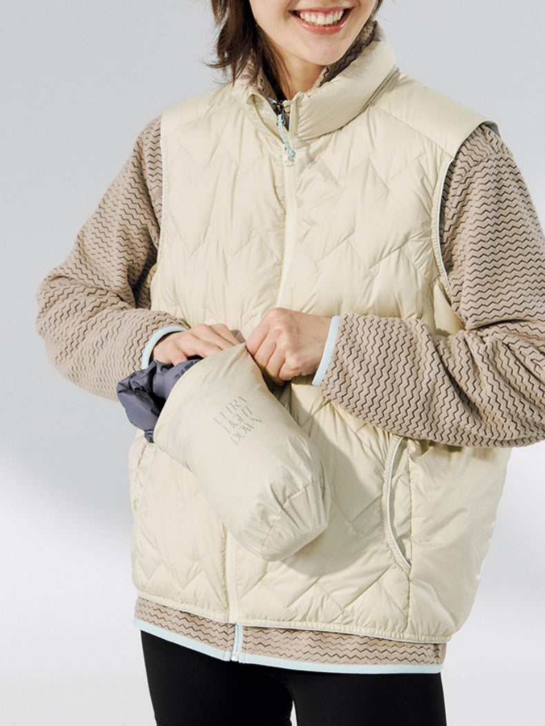 Dandelion Lightweight Storage 90 Velvet Keep Warm Vest Jacket Down Vest