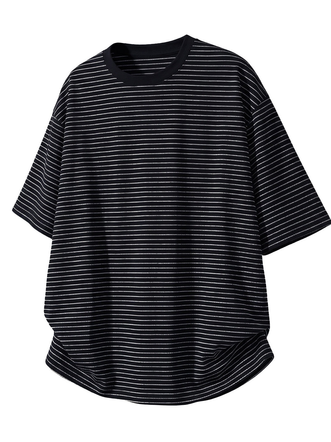 Simplicity Black And White Stripes T-shirts