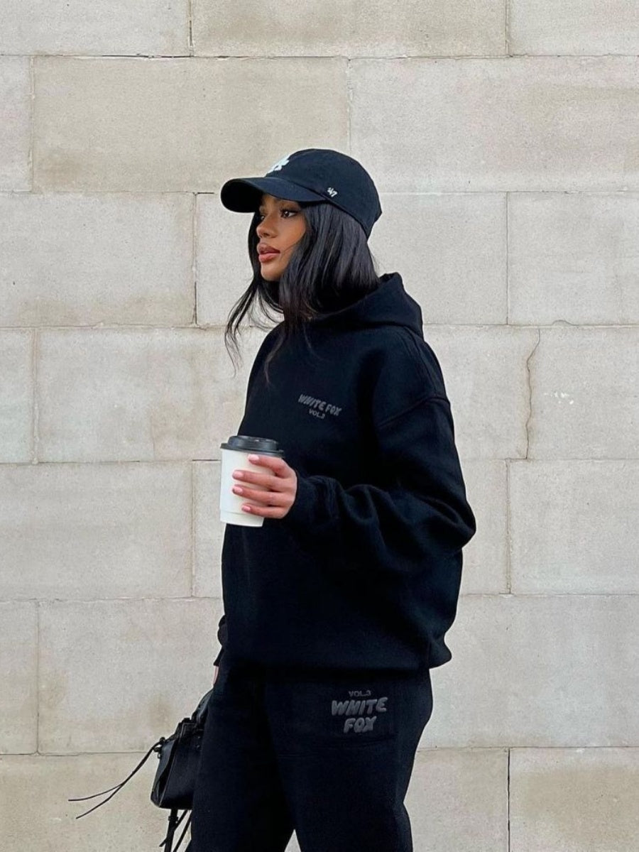 Liber Autumn Women's 3D Three-dimensional pattern Letter 2-piece Sets