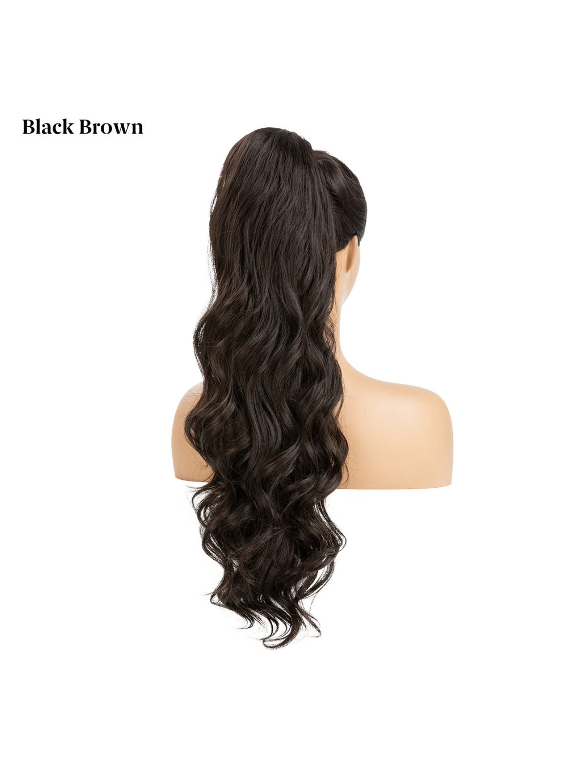 Water Ripple Drawstring Style High-temperature Synthetic Fiber Long Curly Hair
