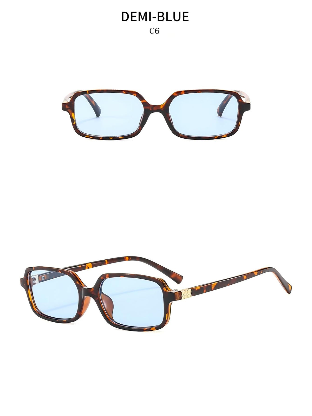 Kleine quadratische Sonnenbrille