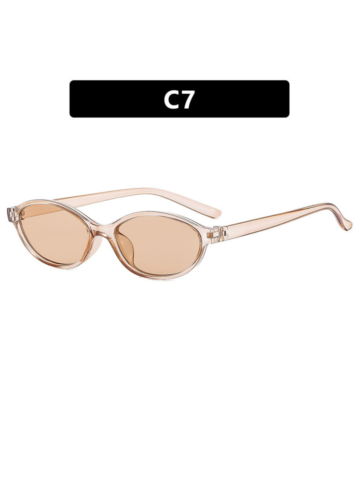 Lunettes de soleil élégantes à monture ovale