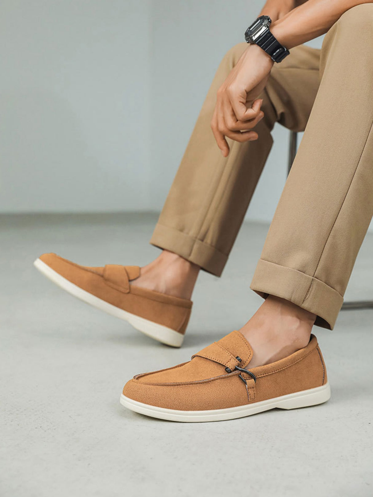 Suede Slip-on Loafers