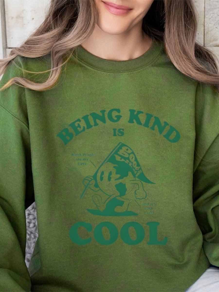 Pullover Pattern Printed Sweatshirt