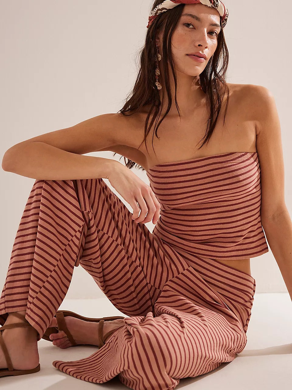 Sexy Slim Fit Casual Striped Suit