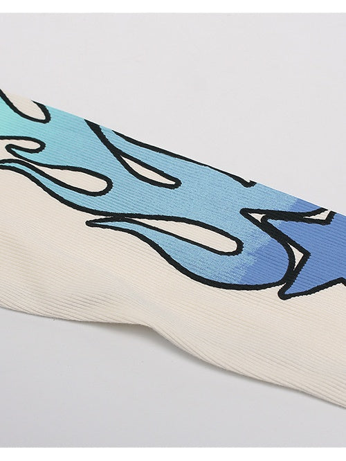 Liber Autumn Neutral wear Color matching Printed T-shirts