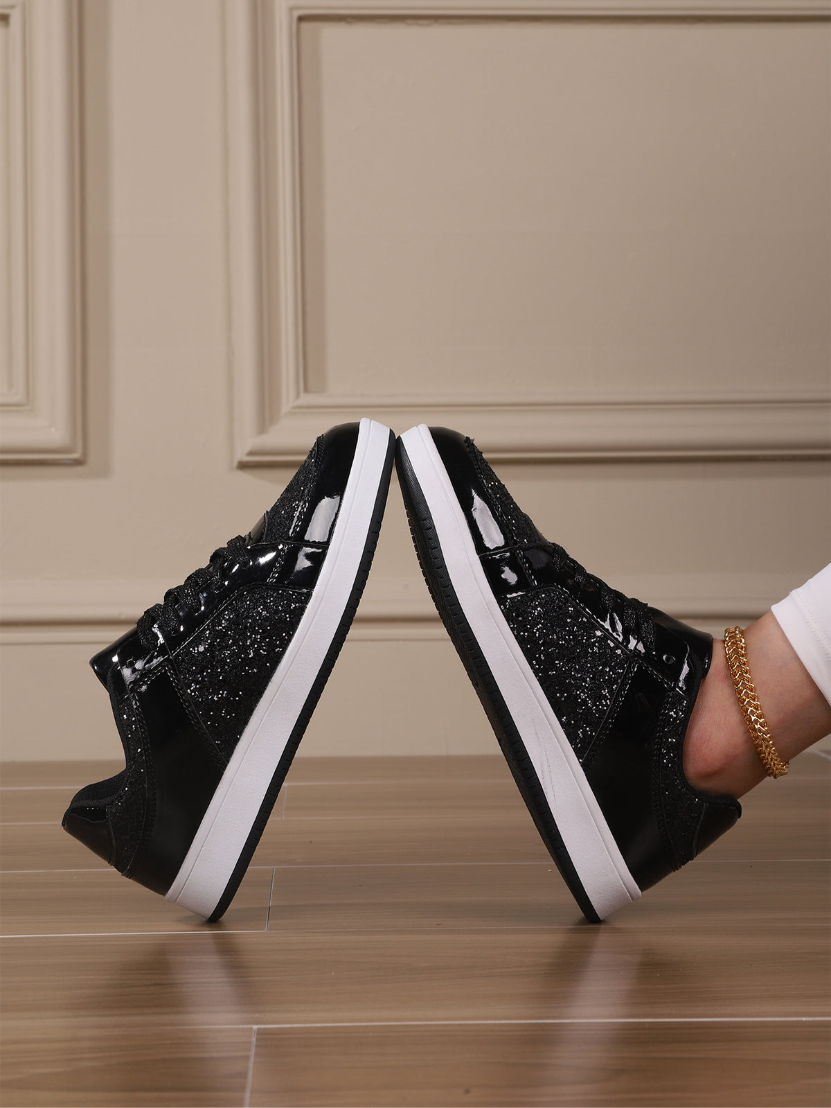 Sequined Women's Sneakers