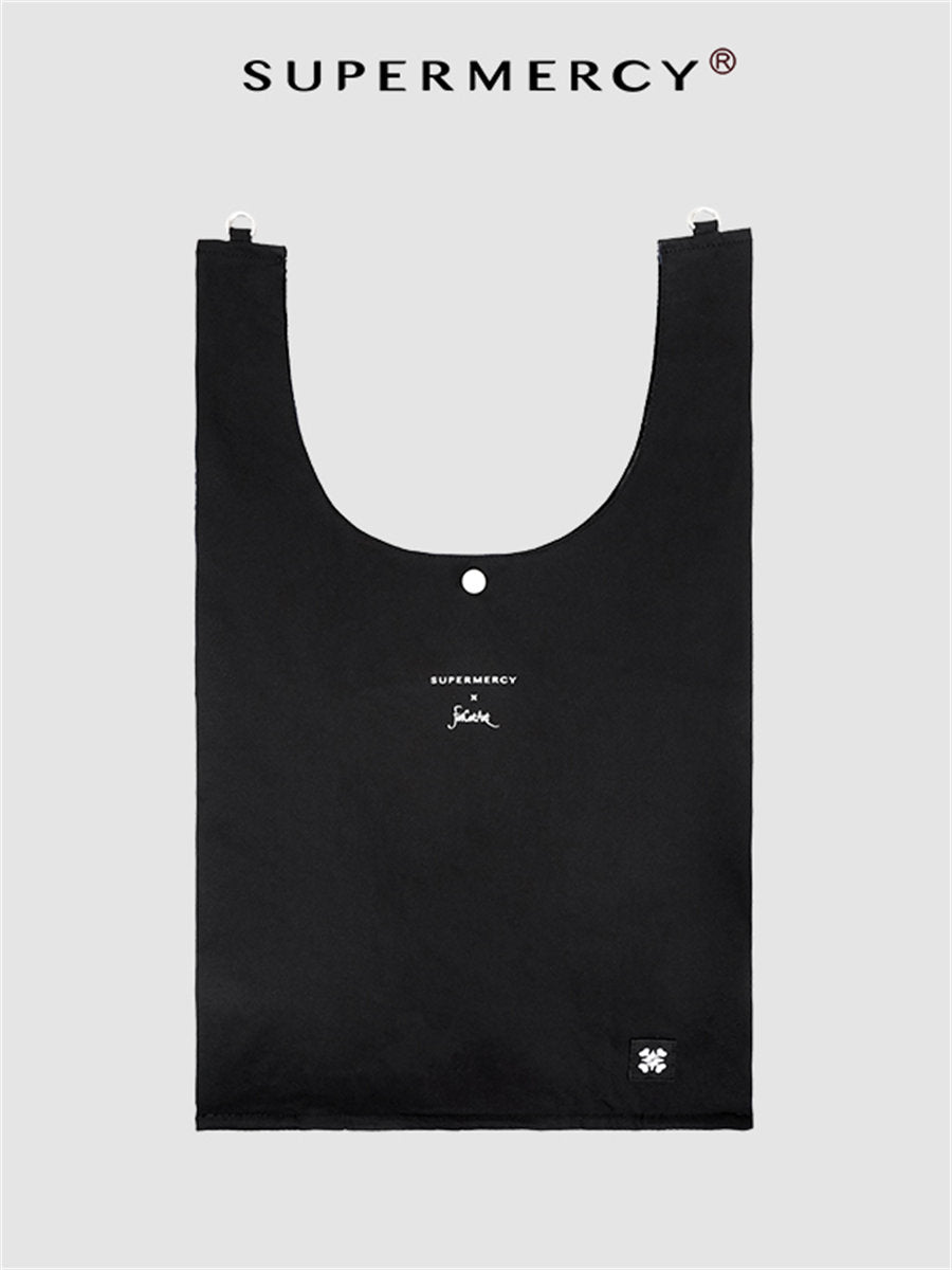 SUPER MERCY Collaboration Blind Box Crossbody Bag, Niche Design, Large Capacity, Versatile Canvas Shoulder Tote Bag For Commuting.