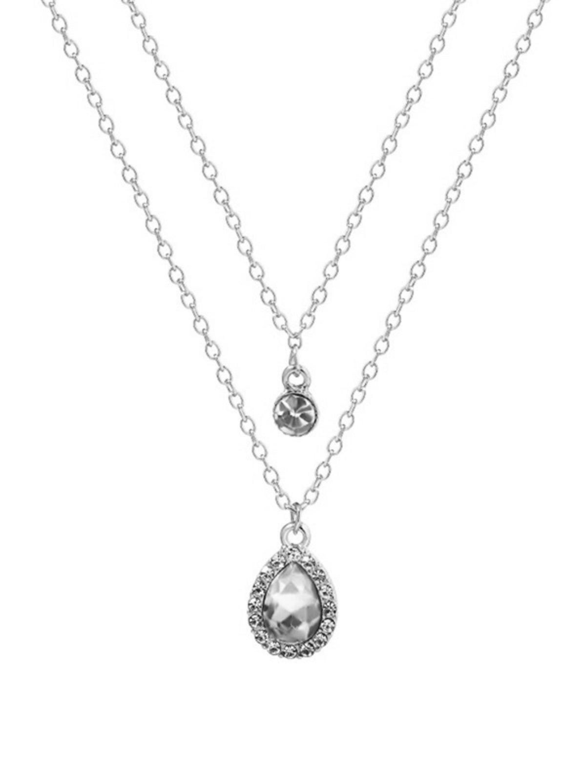 Gold-plated Teardrop Pendant Necklace