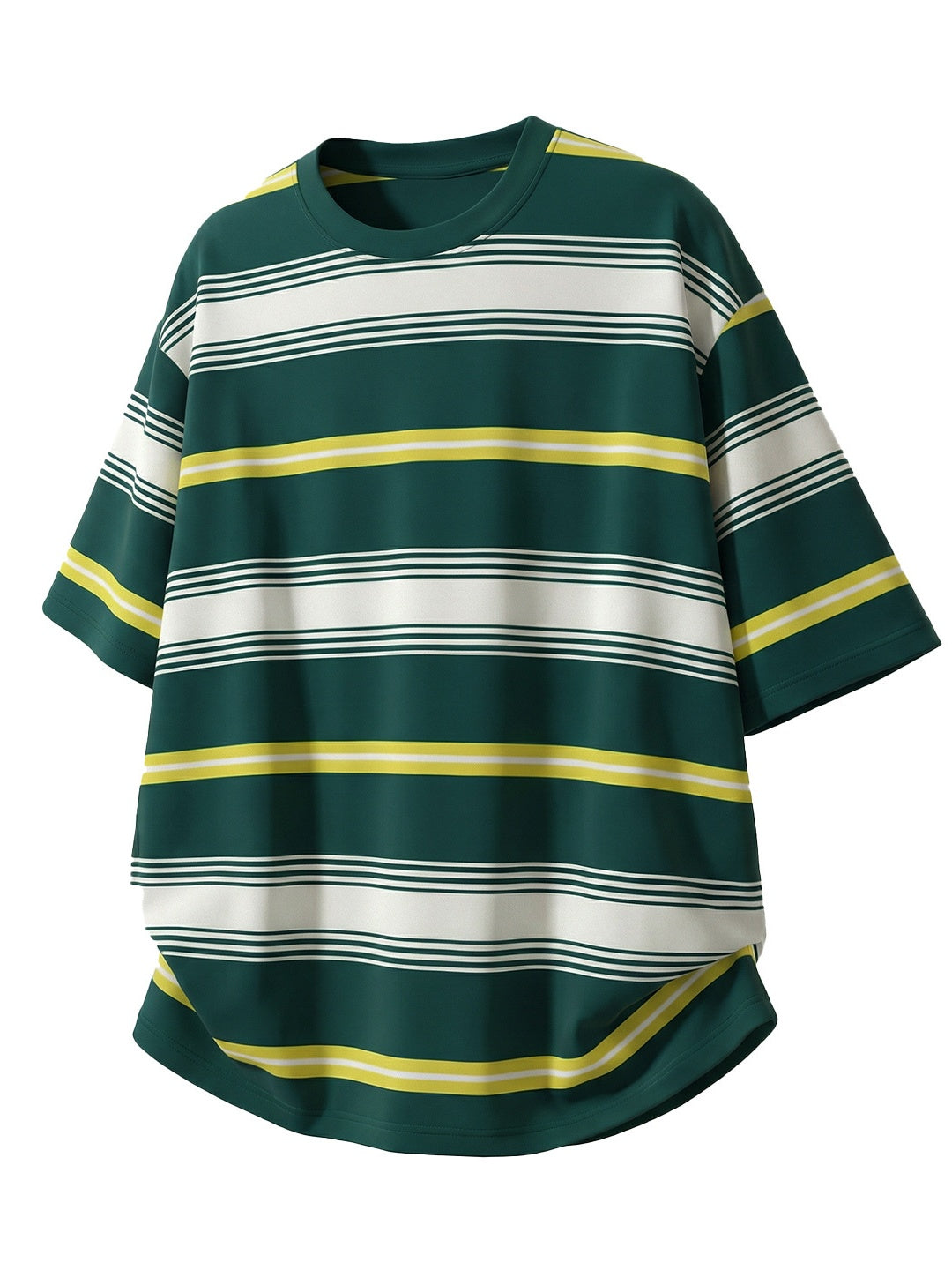 Color-blocked Stripes Loose-fit T-shirts