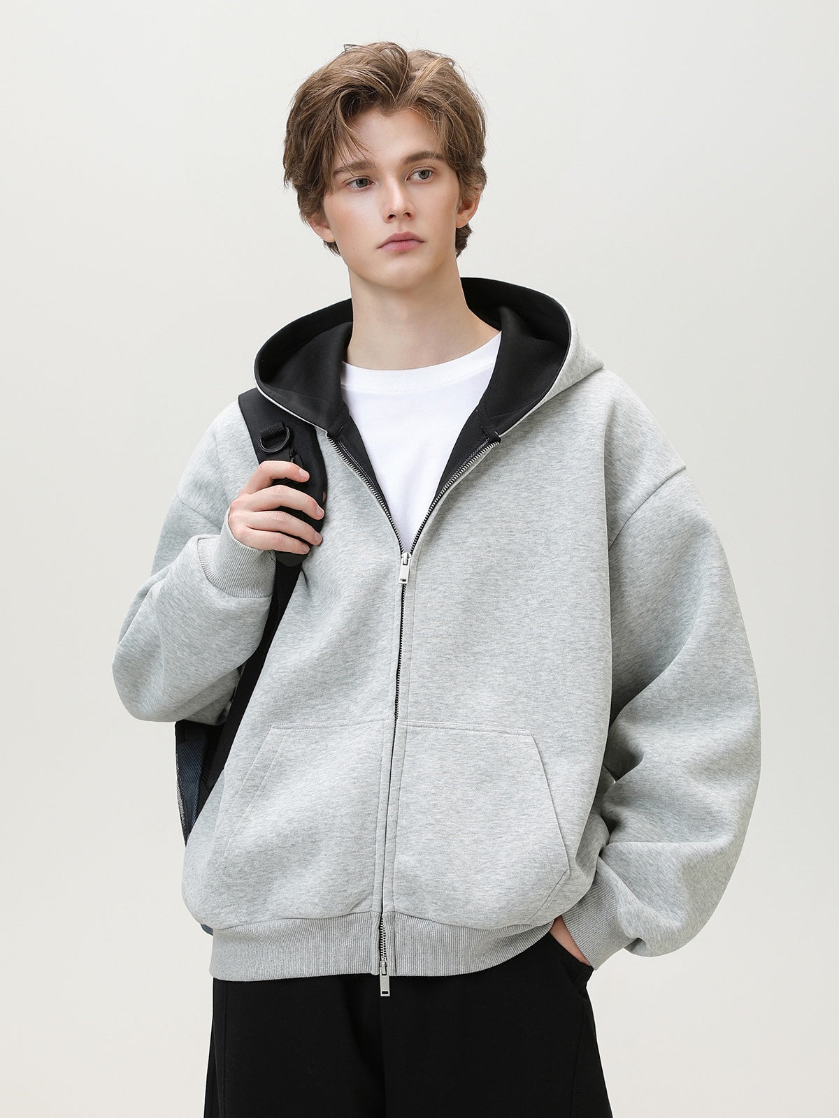 Liber Autumn Men's Solid Color Jackets