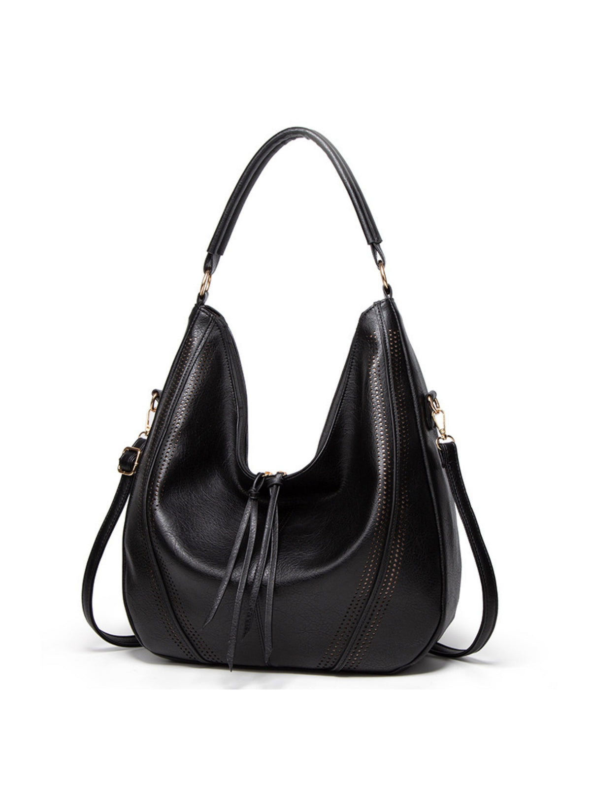 Tassel Openwork Shoulder Bag