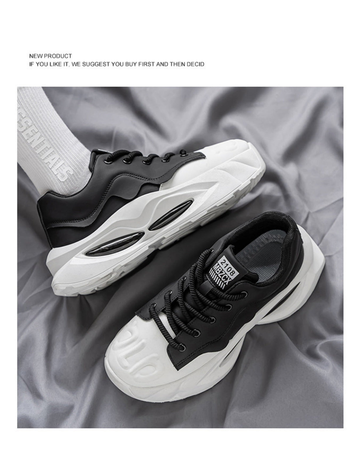 Liber Four Seasons Colorblock Thick-soled Men's Casual Sports Shoes