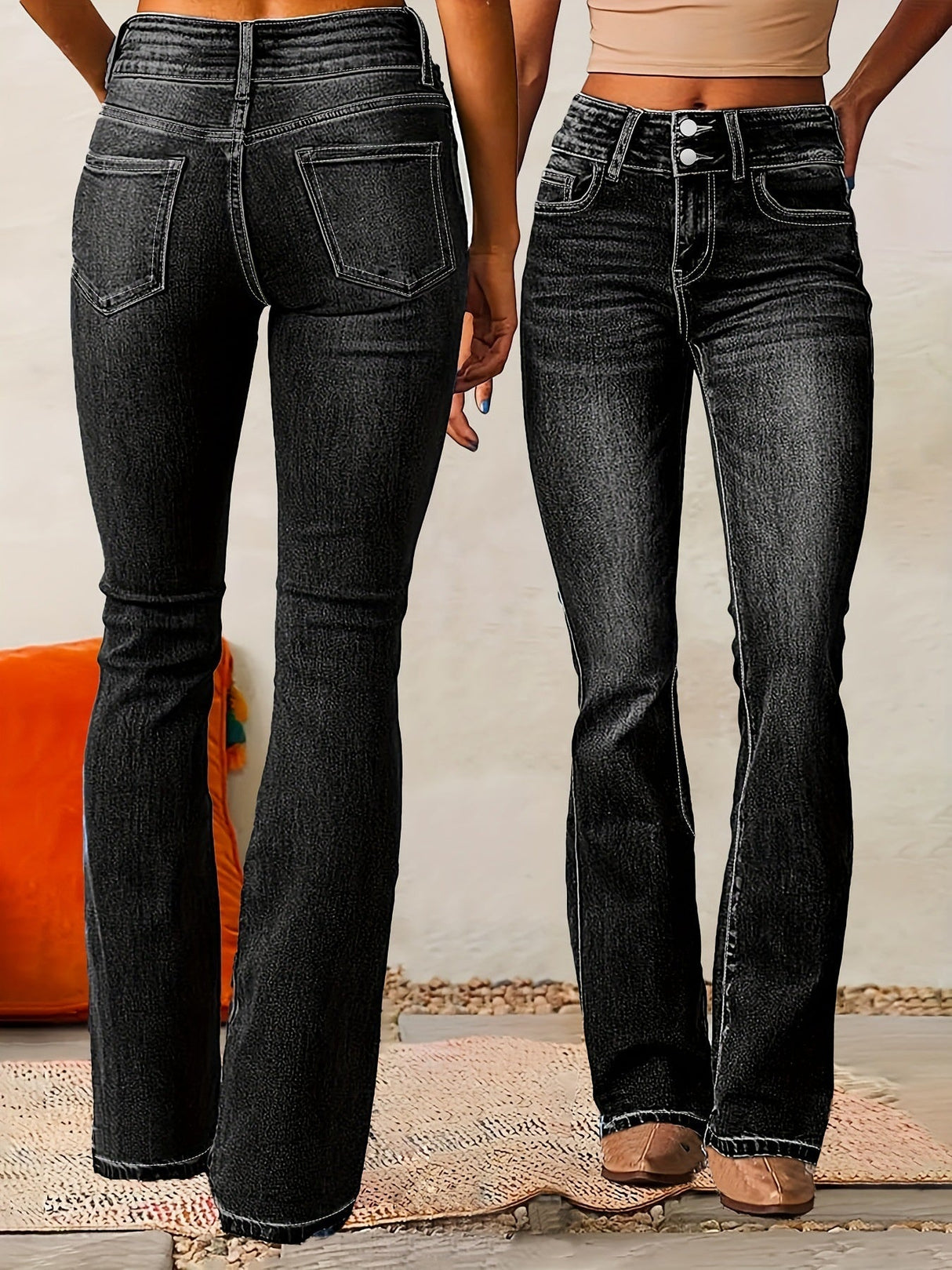 Liber Spring Women's Old Jeans