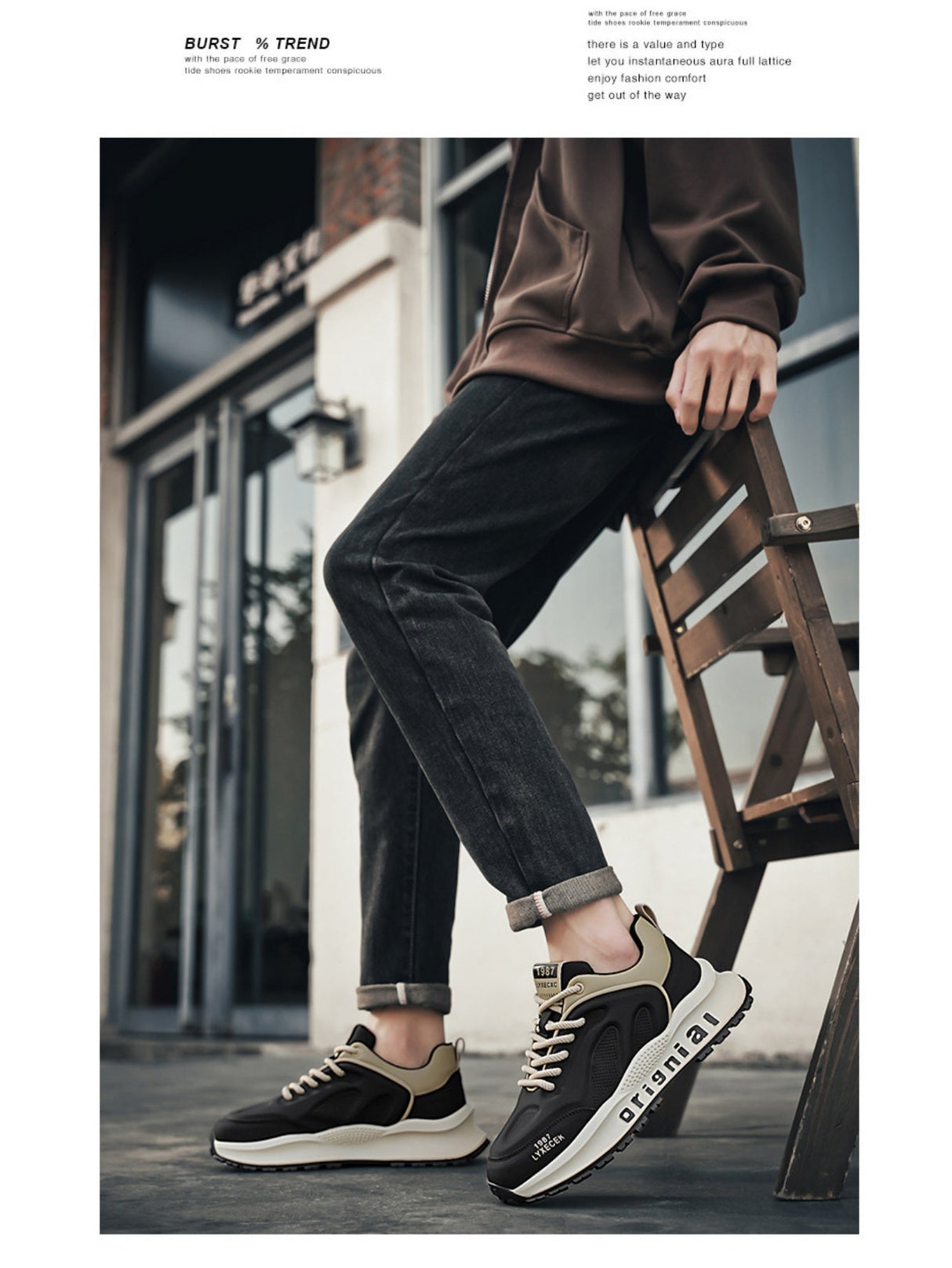 Liber Four Seasons Thick-soled Men's Casual Sports Shoes