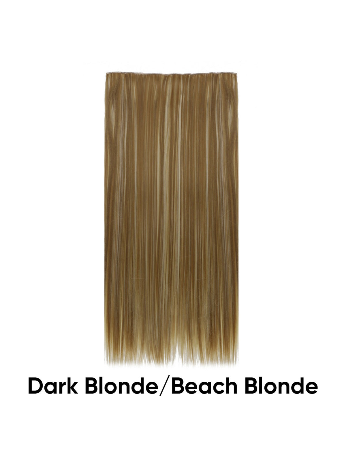 Seamless, Invisible, One-piece Long Straight Wig With Fluffy Hair