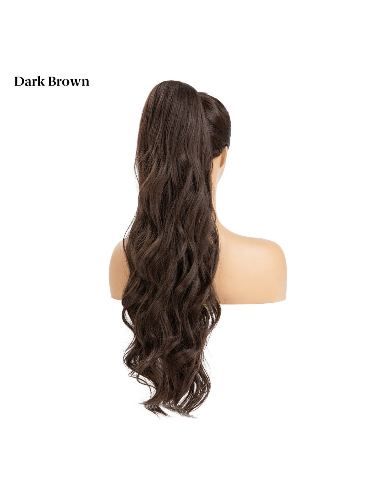 Water Ripple Drawstring Style High-temperature Synthetic Fiber Long Curly Hair