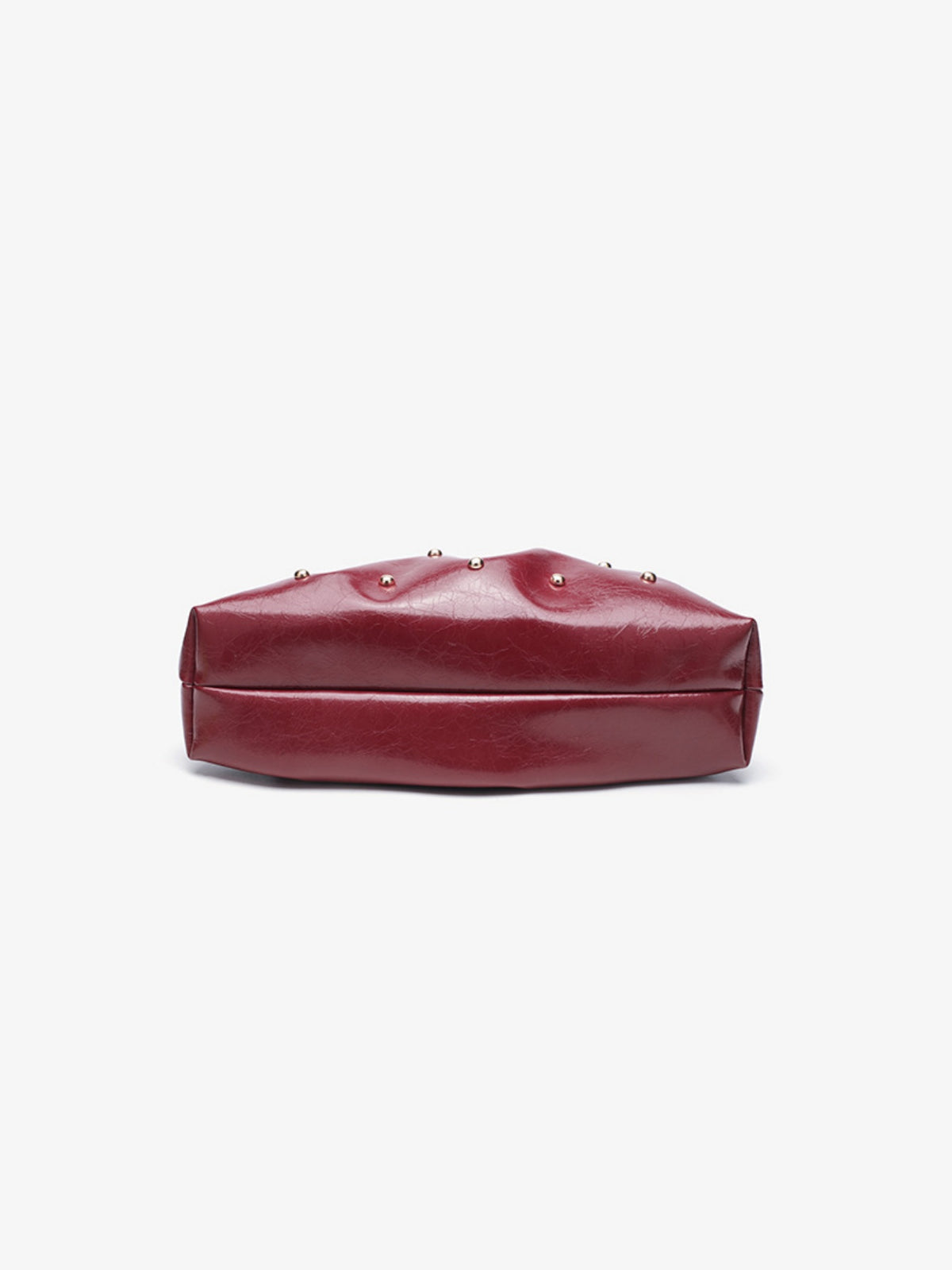Studded Pleated Clutch Bag