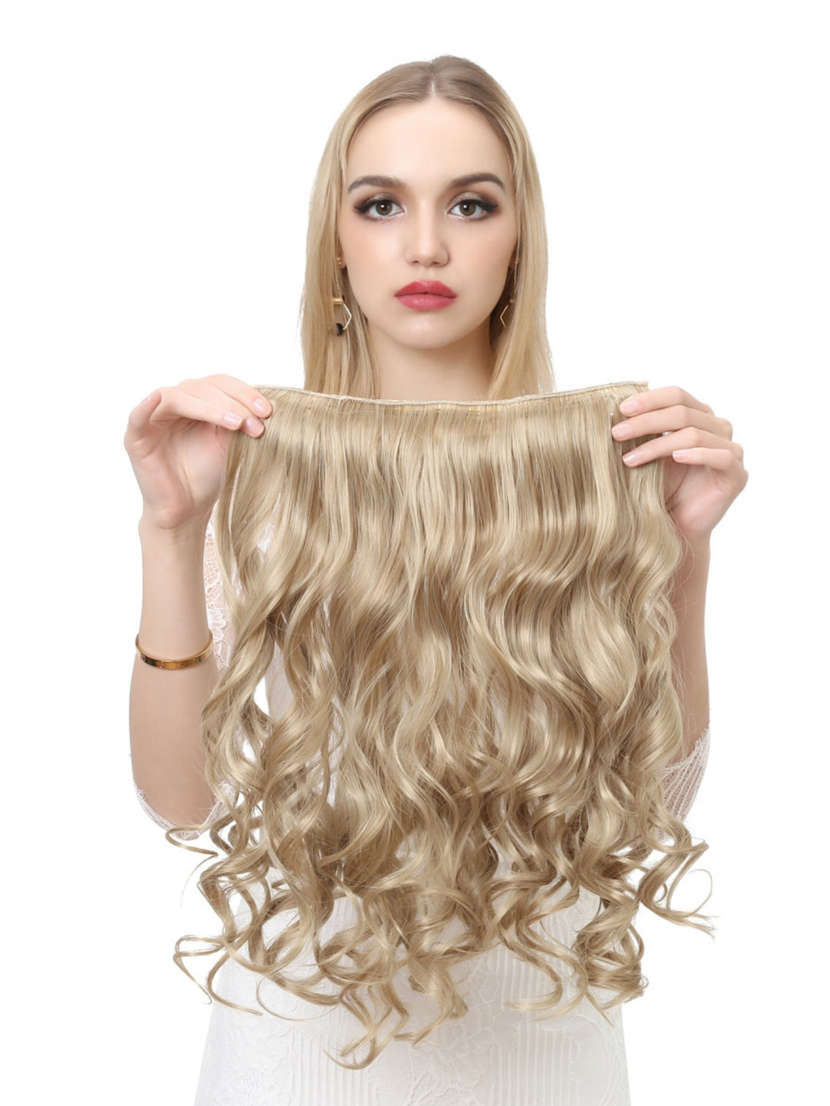 One-piece Five-piece Hair Extension Long Curly Wavy Wig
