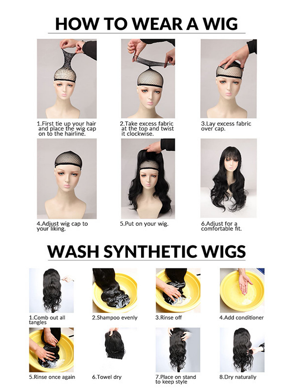 Invisible, Seamless, Long, Curly Wig With White Hair Covering
