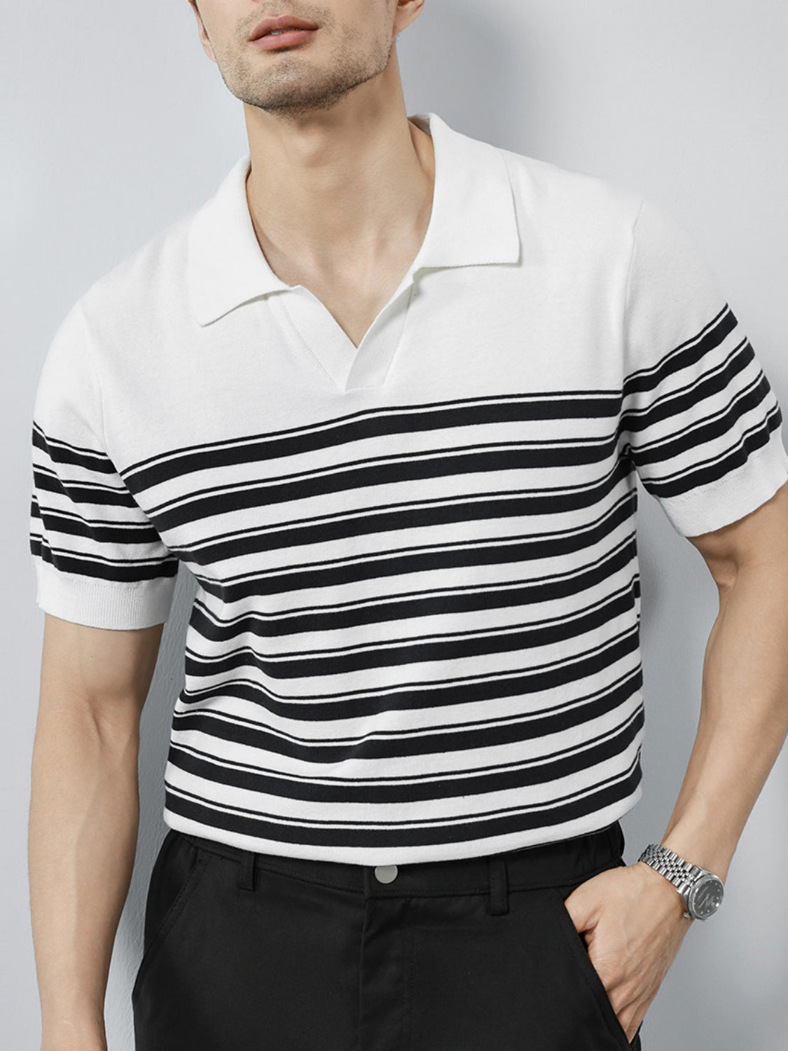 Stripes Old Money Style Polo Shirts