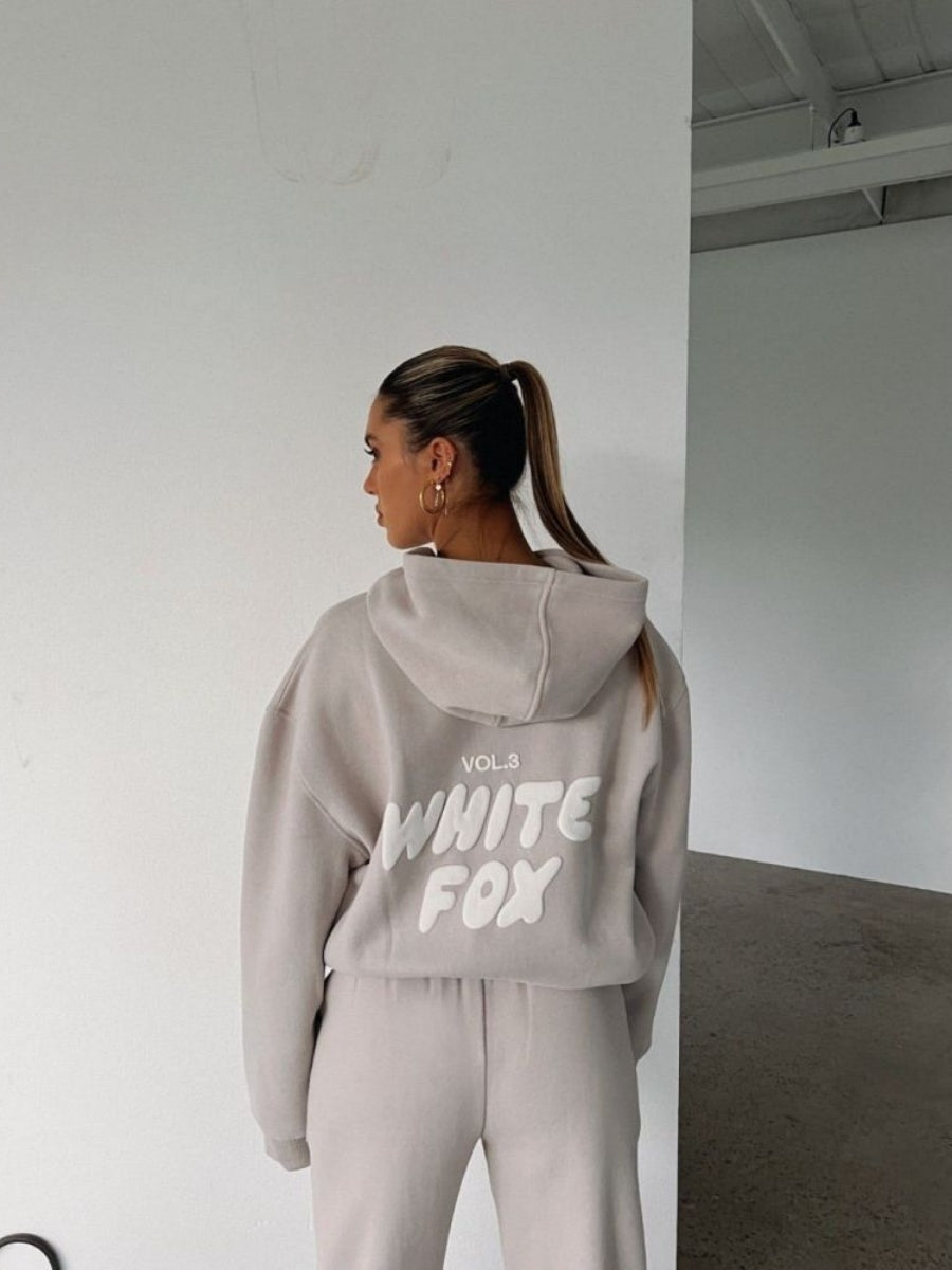 Liber Autumn Women's 3D Three-dimensional pattern Letter 2-piece Sets