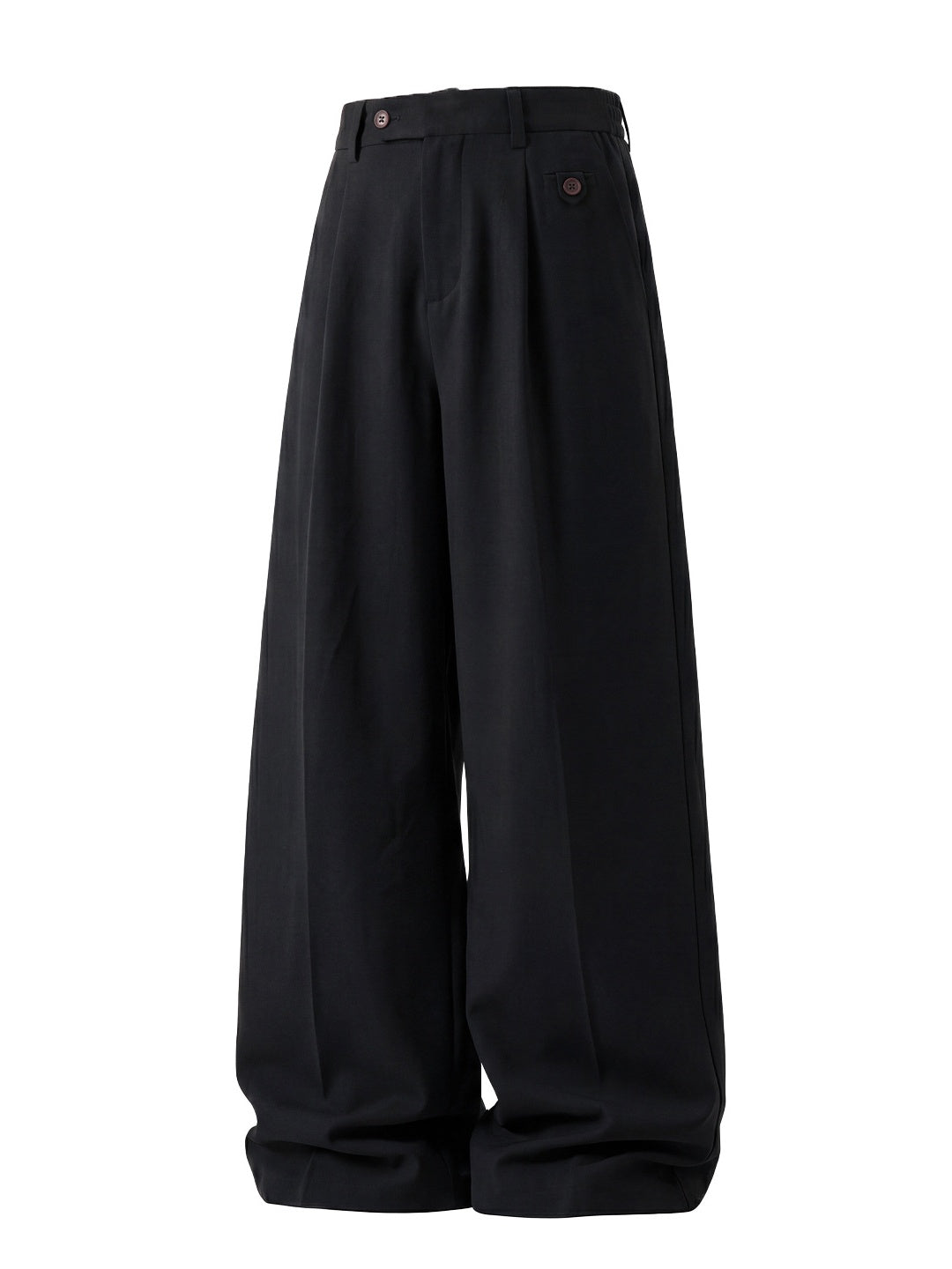Gathering Old Money Style Nine Points Dress Pants Pants