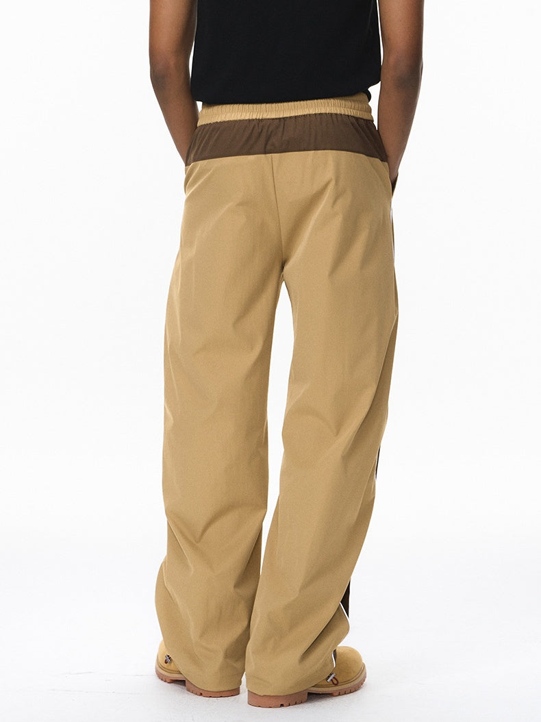 Function Retro Sports Racing Suit Jackets Wide-leg Pants Set