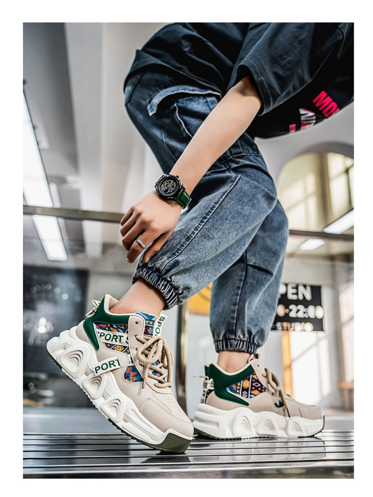 Liber Four Seasons Floral Men's Casual Sports Shoes