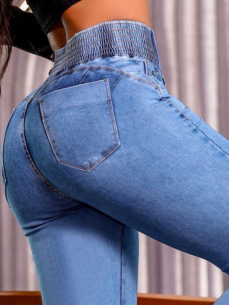 Liber Spring Women's Splicing Jeans