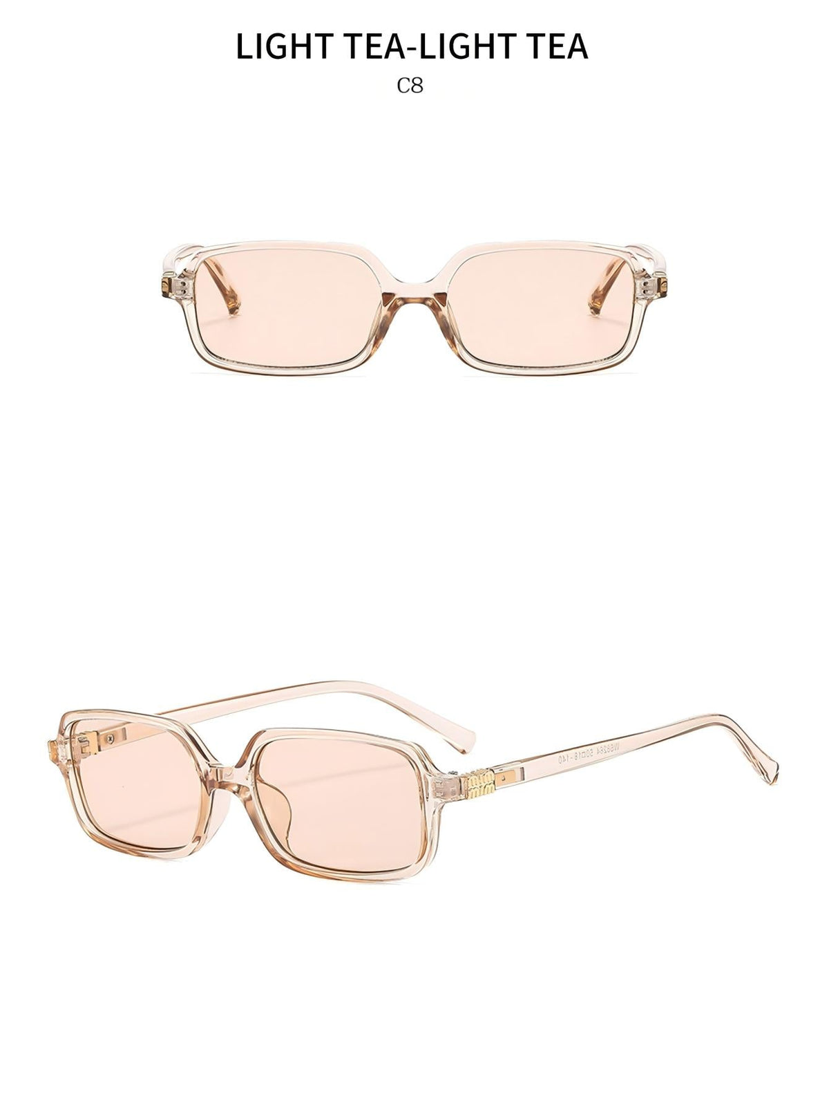 Kleine quadratische Sonnenbrille