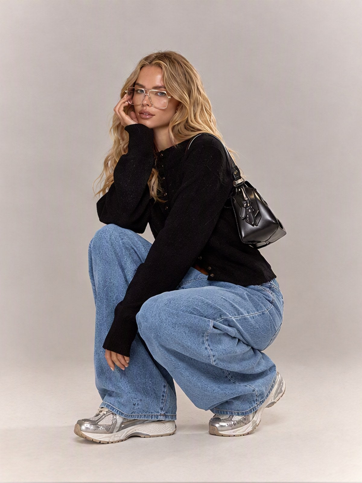 Comfortable And Casual Wide-leg Loose Jeans