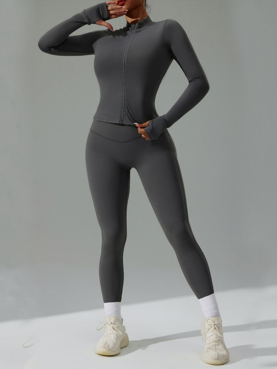 Tight Fit Yoga Sports Quick-drying Three-piece Gym Outfit