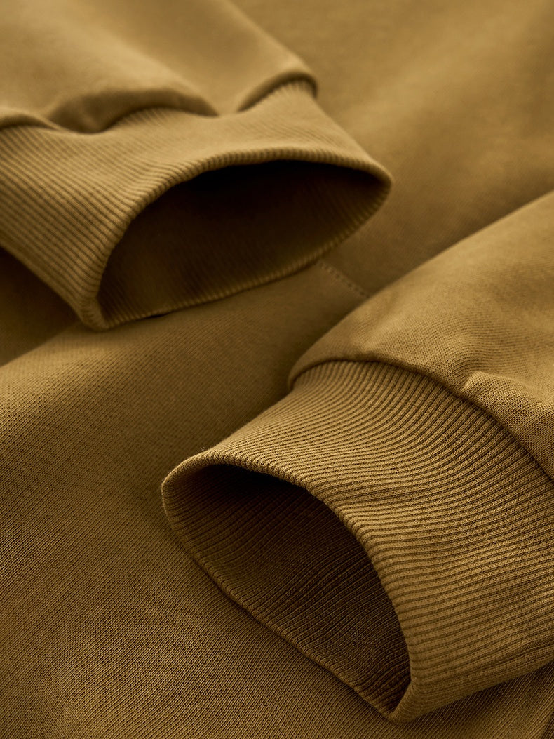 Liber Autumn Neutral wear Solid Color Sweatshirts&Hoodies