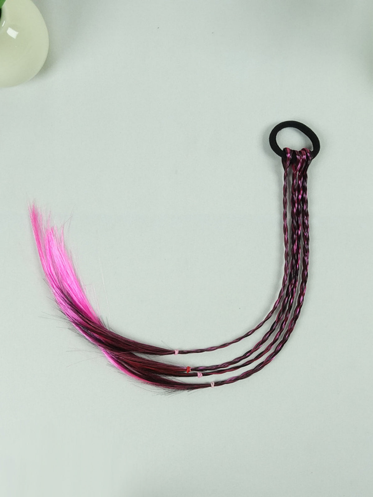 10-piece Set Of Colorful Braided Ponytail Wigs