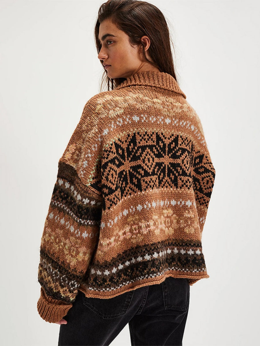 Street Hip-Hop Ethnic style Cardigans