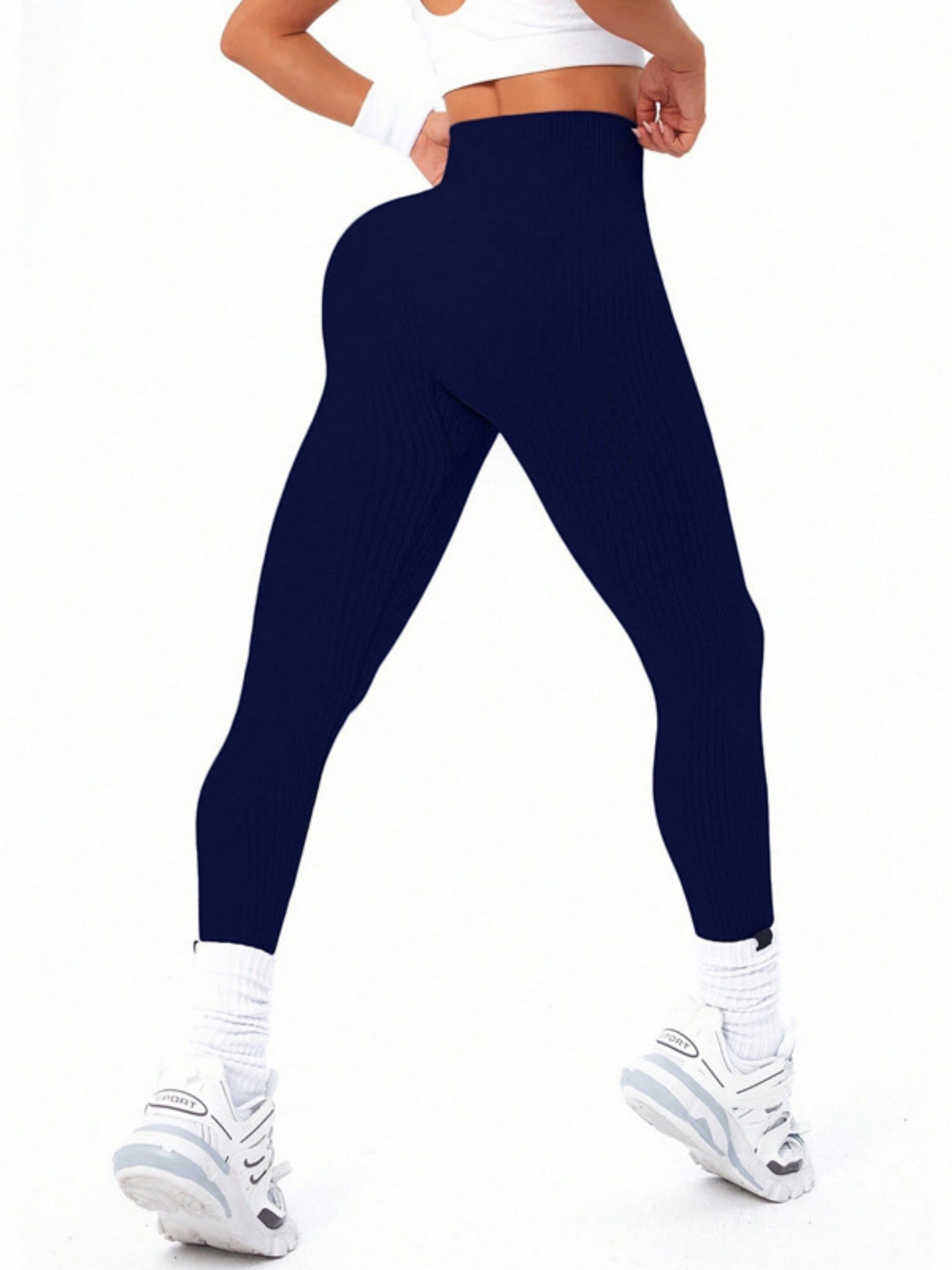 Thread Exercise Yoga Fitness High-waisted, Tummy-flattening Elastic Pants