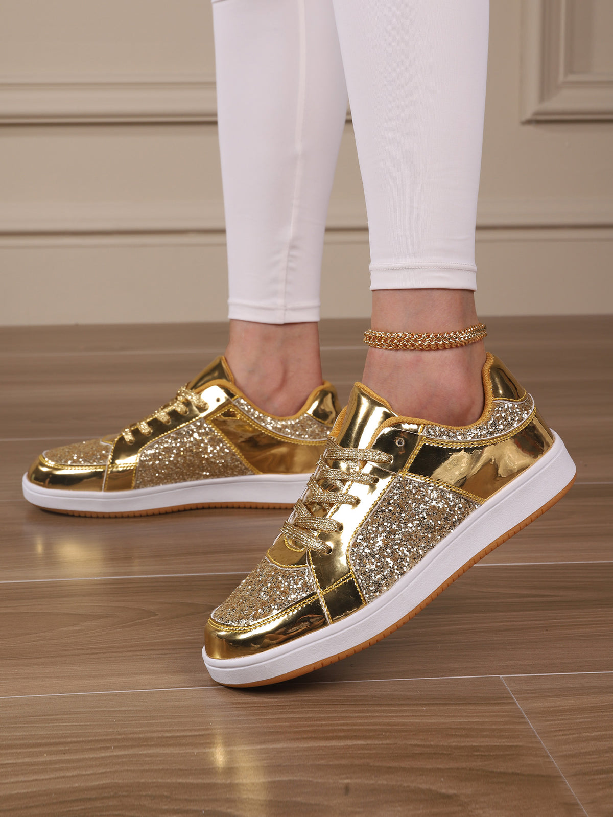 Sequined Women's Sneakers