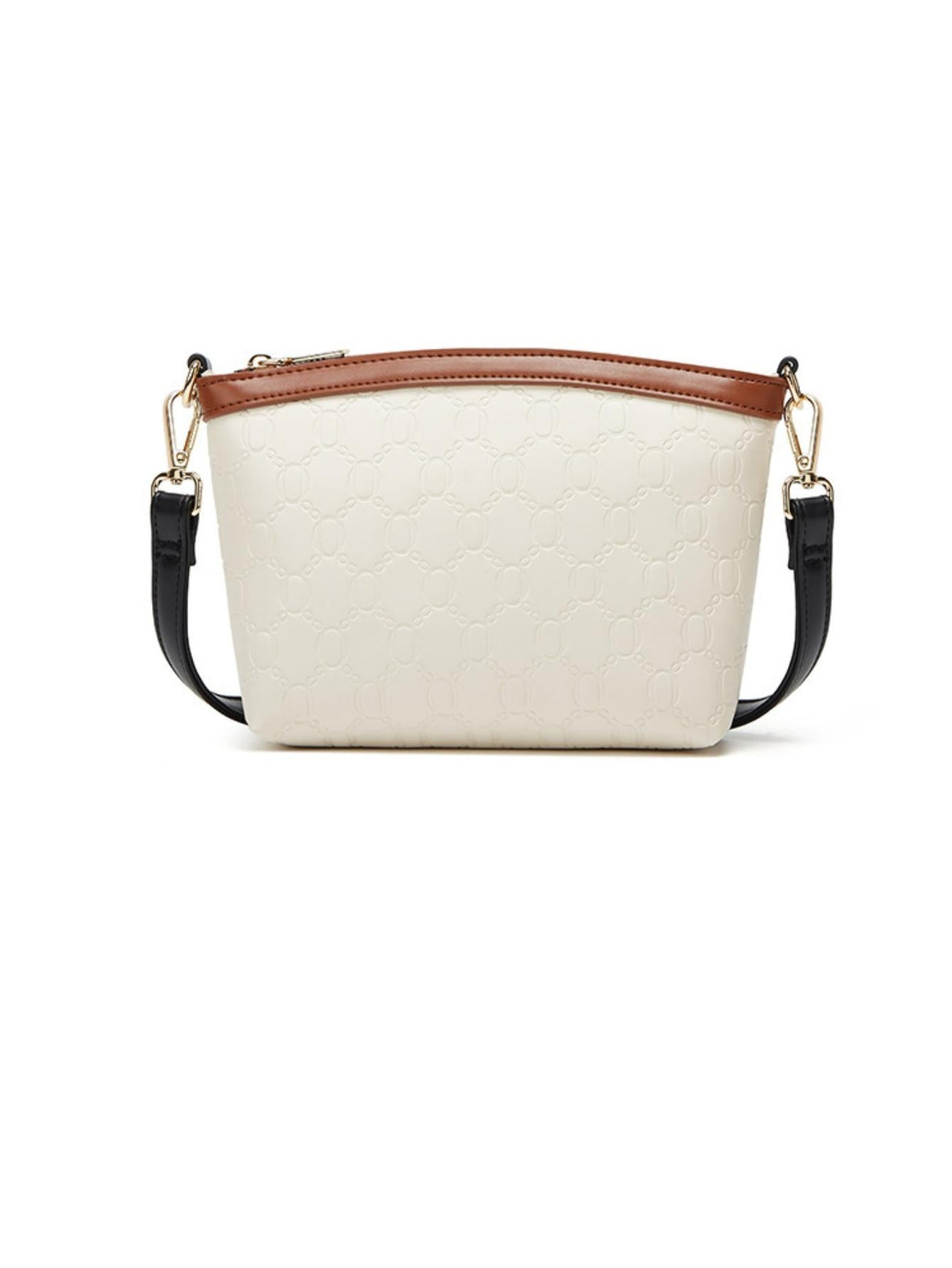 Color-blocked Embossed Tote Bag Set (4 Pieces)