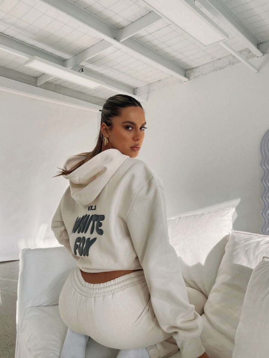 Liber Autumn Women's 3D Three-dimensional pattern Letter 2-piece Sets