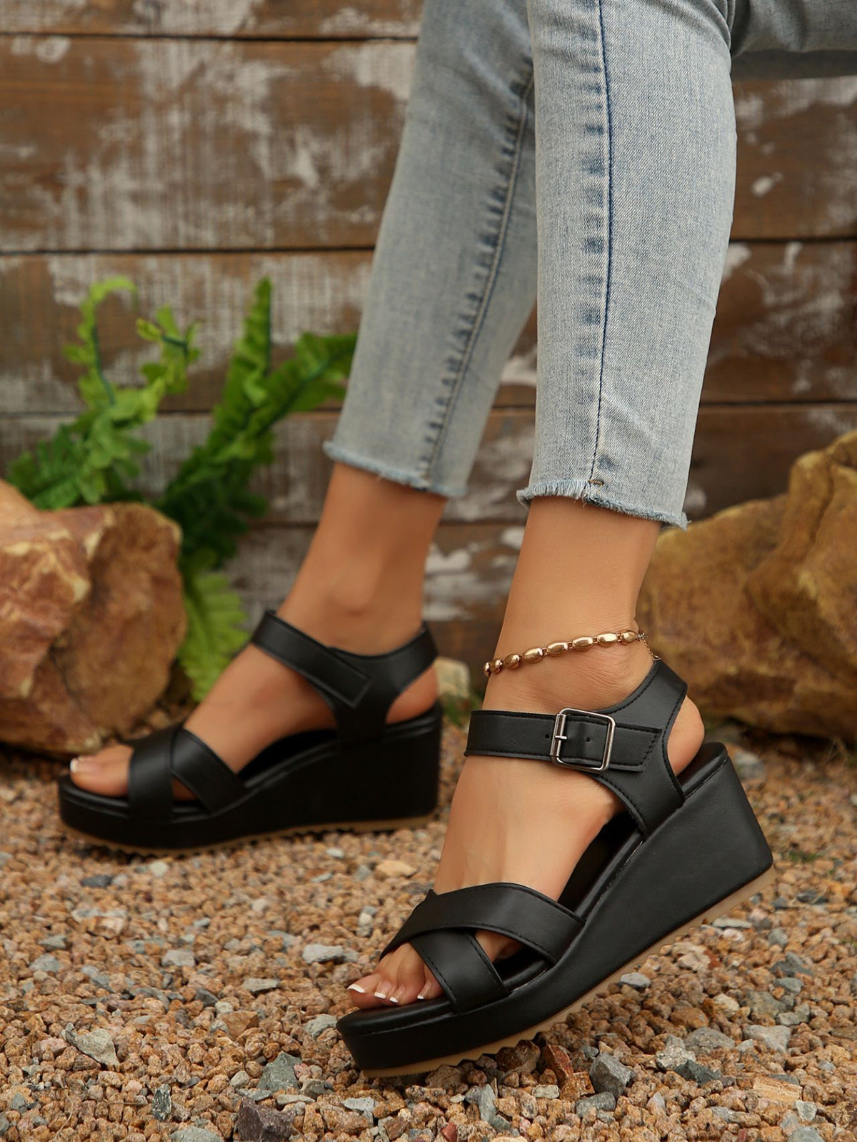 Wedge Platform Roman Sandals