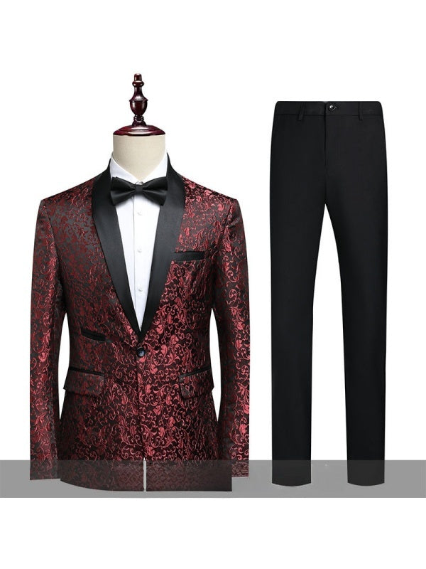 Leisure Jacquard Suit Set 2-piece Sets