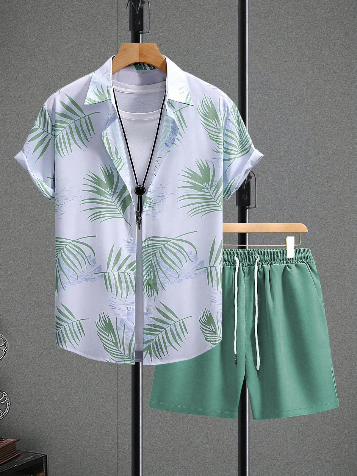 Plant Printed Hawaii Beach Set 2-piece Sets