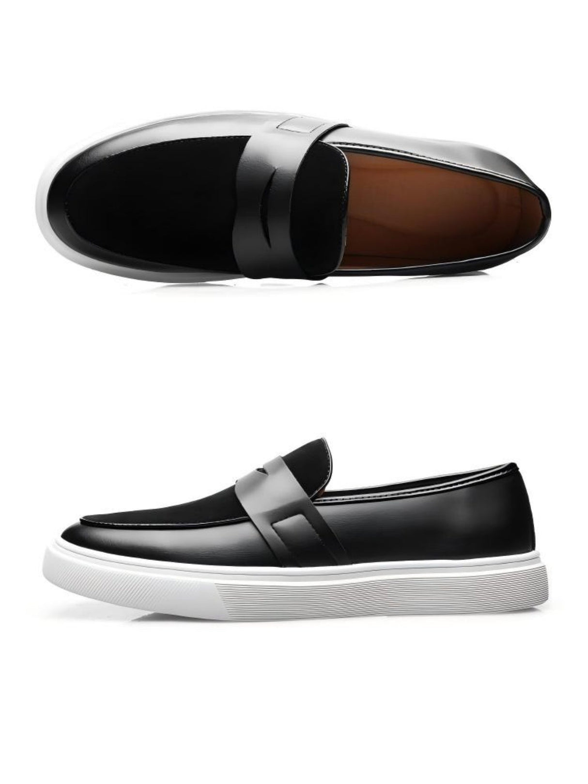 Spliced Slip-on Loafers